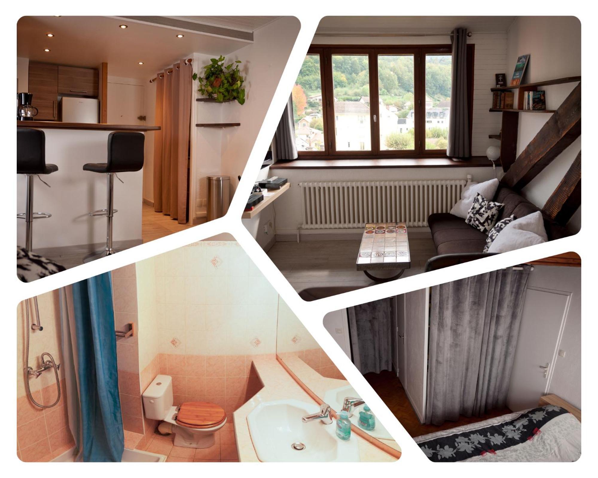 Le T2 Douillet D'Uriage - Residence Le Louvre - Cure Thermale Uriage- Proche Chamrousse - Jusqu'A 3 Personnes - Region Agreable En Toute Saison Vaulnaveys-le-Haut Buitenkant foto